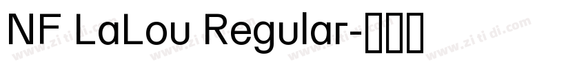 NF LaLou Regular字体转换